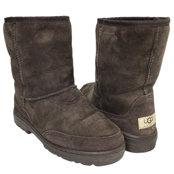 UGG Shoes - UGG Brown Ultra Short Sheepskin Boot 5225 size 6